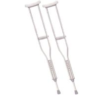 Drive Medical Tall Adult Walking Crutches with Underarm Pad and Handgrip, Gray