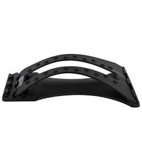 Alomejor Lumbar Support Lumbar Back Pain Relief Device Lumbar Back Stretcher for Back Pain Muscle Pain Relief(Black)