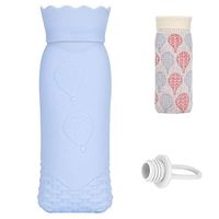 Winter Warm Silicone hot Water Bottle with Knit Cover