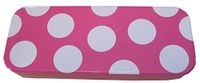 Pink and White, Tin, Eco-Friendly, Mini Pencil Box. Use As Pencil, Jewelry, Gift, Candy, Baby Shower, Make-up, Wedding Favor or Birthday Gift Box
