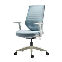 ZLFLD Office Chair Executive Chair Comfortable and Waterproof Table Durable and not Easy to wash Table Computer Table and Office Swivel Chair Office Chair (Color : Blue)