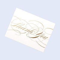 Crane Gold Flourish Thank You Notes 10/10
