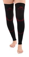 Mojo Compression Stockings Medical Thigh Leg Sleeve 20-30mmhg Black/Red XL