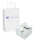 Sparkles Make It Special 200-pcs Medium Ribbon Favor Candy Boxes Wedding Gift Candy Boxes Silver