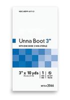 Unna Boot with Zinc Oxide 3 inch x 10 Yards. Case of 12 Rolls Gauze Bandages. Cotton, NonSterile Patch. Single Use. Comfortable and Gentle Pressure. Latex-Free.