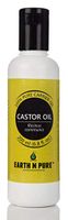 Earth N Pure Castor Oil 100% Pure, Undiluted, Natural, Cold Pressed and Therapeutic Grade - Stimulate Growth for Eyelashes, Eyebrows, Hair, Lash Growth Serum, Eye Brow Treatment (200 ML/6.8 fl.oz)