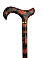 Fashion Fritz Cane Color: Red Floral