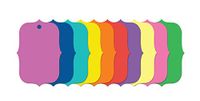 Note Card Cafe All Occasion Gift Tags | 240 Pack | Stylish Scallop | Multi-Color Paper | Perfect for Holidays, Christmas, Birthdays, Weddings, Showers, Special Occasions