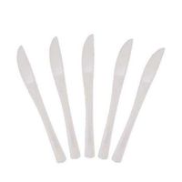 Cutdek Knives Plastic Forks Spoons Knives 50ct Party Catering Picnic Disposable New! (Counts: 50, Colors: Clear)