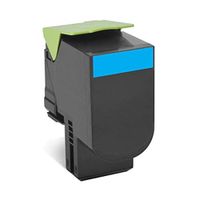 Lexmark 78C0UCG TAA-Compliant Cyan Ultra High Yield Return Program Toner Cartridge Toner