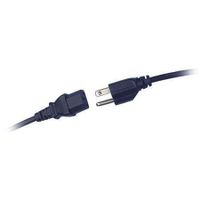 PRO ELEC 3271V83 Mains Power Cord, NEMA 5-15P, IEC 60320 C13, 3 ft, 1 m, Black