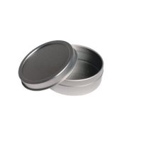 PoshNPretty 2 oz Metal Steel Tin Flat Container - 12 PCS