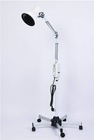 100W TDP Far Infrared Mineral Heat Lamp Therapy Acupuncture Light Floor Standing Type Adjustable Timer Setting Five Feet Base