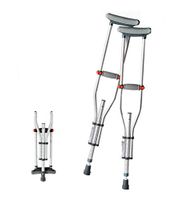 XRX Folding Aluminum Crutches for Kids Adults with Comfortable Underarm Pad and Ergonomic Handgrip,Adjustable Lightweight (1 Pair)