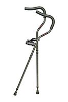 in-Motion Pro Ergonomic Foldable Crutches (Short (4'6" - 5'6"), Black)