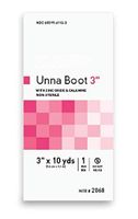 Unna Boot with Calamine Zinc Oxide 3 inch x 10 Yards. Case of 12 Rolls of Gauze Bandages. Cotton, NonSterile Patch. Single Use. Comfortable and Gentle Pressure. Latex-Free.