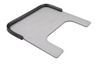 3/8 Inch Poly Wheelchair Tray, Rubber Rim