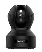 SANSCO 2MP 1920x1080p Indoor Wireless Security Camera Home Monitor WiFi Camera for Pet/Baby Surveillance IP Camera with IR Night Vision, Motion Detection Push Alerts and Two-Way Audio (Black)