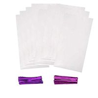 P-SOTER 4 x 6-inch 200Pcs Small Clear Flat Cello Cellophane Treat Bags for Party Cookies Pastry
