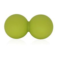 ValueHall Double Massage Ball，Silicone Stress Ball Lacrosse Ball, Yoga Peanut Ball for Muscle Relax, Deep Tissue Massage Tool for Back,Foot,Neck V7046 (Green)