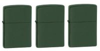 Zippo Green Matte (Pack of 3)