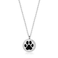 Anavia Personalized 0.98" Dia Crystal Essential Oil Aromatherapy Diffuser Necklace 316L Stainless Steel Pendant Locket Jewelry for Women Girls with 12 Refill Pads Box, Back Engraving