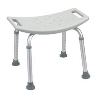 Drive Medical Bath Bench Without Back, Gray