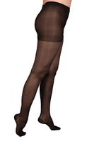 EvoNation Women's USA Made Graduated Compression Pantyhose 20-30 mmHg Firm Pressure Medical Quality Ladies Waist High Sheer Support Stockings - Best Circulation Panty Hose (Medium, Black)