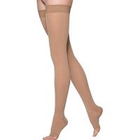 Jobst Relief Thigh HIGH Moderate Compression 15-20mmHg S, Open Toe, Silky Beige,