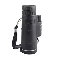 40X60 BAK4 Monocular Telescope HD Mini Monocular Outdoor Hunting Camping Scopes with Compass Phone Clip Tripod