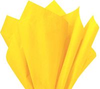 Flexicore Packaging| Gift Wrap Tissue Paper|15"x20"|100 Count (Dandelion Yellow, 100 Sheets)