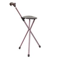 Switch Sticks Seat Stick, 2-in-1 Walking Cane Seat, Folding, Storm