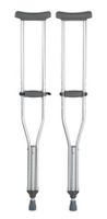 McKesson Push-Button Aluminum Crutches with Euro-Style Clip - 300 lbs. Capacity - 8 Pair/Case - 43083880
