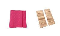 PU Health Sauna Slim Weight Loss Trimmer Belt for Men and Women & Thigh Shaping Compression Sleeve, Pink, 16.0 Ounce