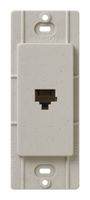 Lutron SC-PJ-ST Satin Colors Phone Jack, Stone