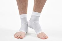 OS1st FS6 Performance Foot Sleeve(s) for Plantar Fasciitis Pain Relief, Heel Pain and Arch Support (L, Pair, White)