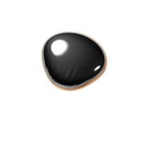 WF Hot Water Bag - Makeup Mirror Hand Warmer Creative USB Charging Treasure Mini Water-Free Explosion-Proof (Color : Black)