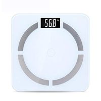 Glass Body Analyzer Bathroom Scales, Digital Electronic Scales for Precise Weighing, Measuring The Weight of The Display Legible CQOZ (Color : B)