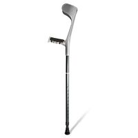 FLYSXP Arm Cane Folding Elbow Steering Underarm Transfer Rehabilitation Walker Telescopic Portable Dark Green Single Wheelchair