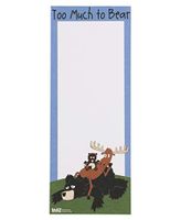 Too Much To Bear Magnetic Animal Print Notepad by LazyOne | 50 Easy Tear Off Sheets Of Paper (ONE SIZE)