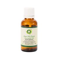 Holy Basil Essential Oil | Ocimum Tenuiflorum | Tulsi Holy Basil Essential Oil | 100% Pure Natural | Steam Distilled | Therapeutic Grade | 10ml | 0.338oz By R V Essential