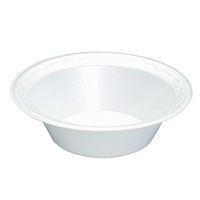 Genpak LAM21 12-Ounce White Elite Laminated Foam Dinnerware Bowl 125-Pack (Case of 8)