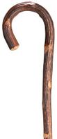 Rustic Oak Natural Wood Crook Cane