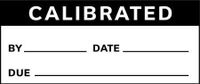 Calibration Label, ENG, Black/White, PK350