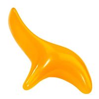 Yvetti Gua Sha Plate Body Massager Healthy Skincare Anti Aging Therapy Clears Toxins Reduces Puffiness Pain Relief Body Arm Scraper for Face Body Head Neck Yellow