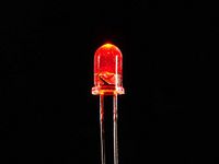 Adafruit Super Bright Red 5mm LED (25 pack) [ADA297]