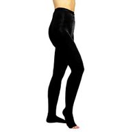 Ames Walker AW Style 293 Medical Support 20 30mmHg Firm Compression Open Toe Pantyhose Black XLarge Relieves Pain of Tired Aching Legs Mild Varicosities and Edema Post sclerotherapy Treatment