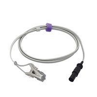 Compatible Datex Ohmeda Veterinary Spo2 Sensor Animal Ear Tongue Clip 3.2 ft 7 Pins Connector