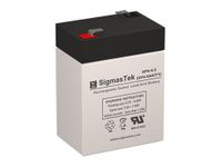 Phantom Power BT-6V-5A Replacement Battery - 6 Volt 4.5 AH F1 Terminal by SigmasTek