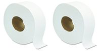 GEN 202 Jumbo JRT Bath Tissue, 2-Ply, White, 9 in Diameter (Case of 12 Rolls) (2-(Case of 12 Rolls))